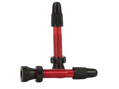 34mm Red Aluminium Tubeless Valve Stem