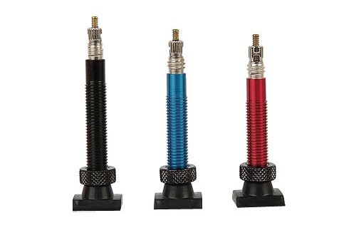 Square Based Colored Tubeless Presta Valves