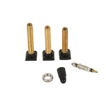 Square Brass Tubeless Presta Valve Stem Sizes with Core Removed